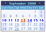 Navigation Calendar