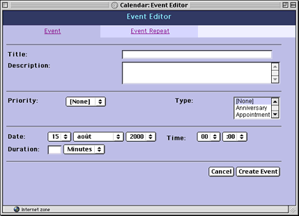 Event Editor