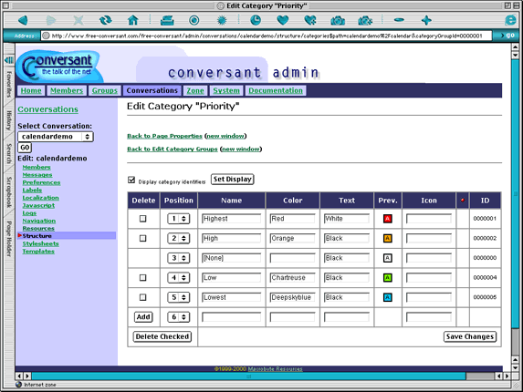 Categories Editor